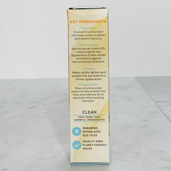 BLISS Rest Assured Refreshing Eye Cream 0.5 fl oz Dark Circle Depuff Vit. C NEW - Picture 4 of 5